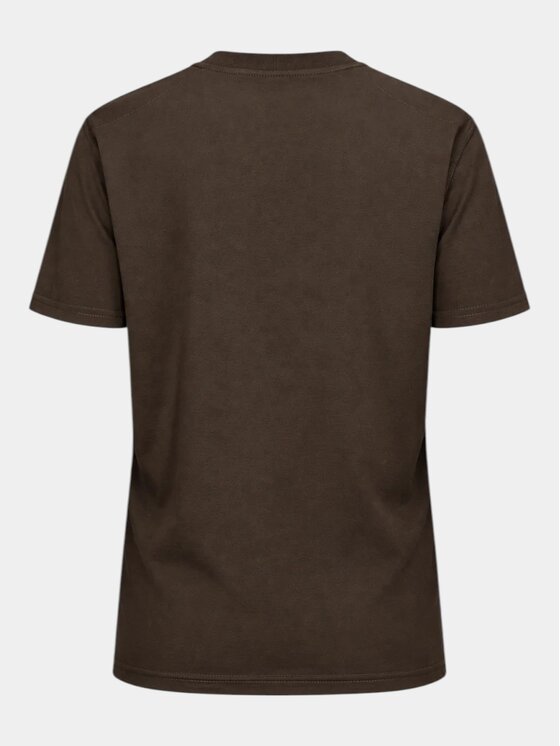 MADE BY SOCIETY MADE BY SOCIETY T-Shirt Obscura - T27473 Brązowy Basic Fit