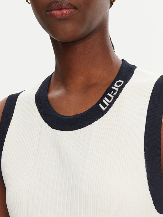 Liu Jo Sport Liu Jo Sport Džemperis TA5092 MS022 Balts Regular Fit