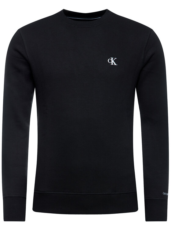Calvin Klein Jeans Calvin Klein Jeans Mikina Embroidered Logo J30J314536 Čierna Regular Fit