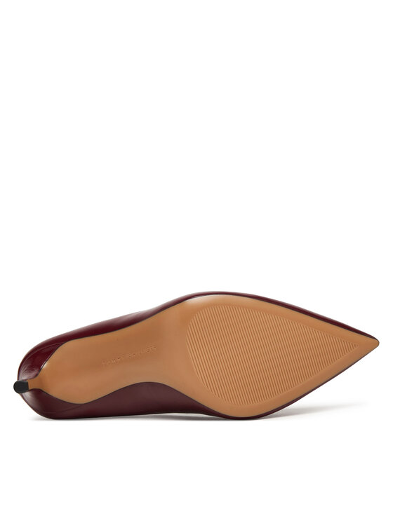 Tommy Hilfiger Tommy Hilfiger Čevlji z visoko peto Essential Pointed Pump FW0FW09362 Bordo rdeča