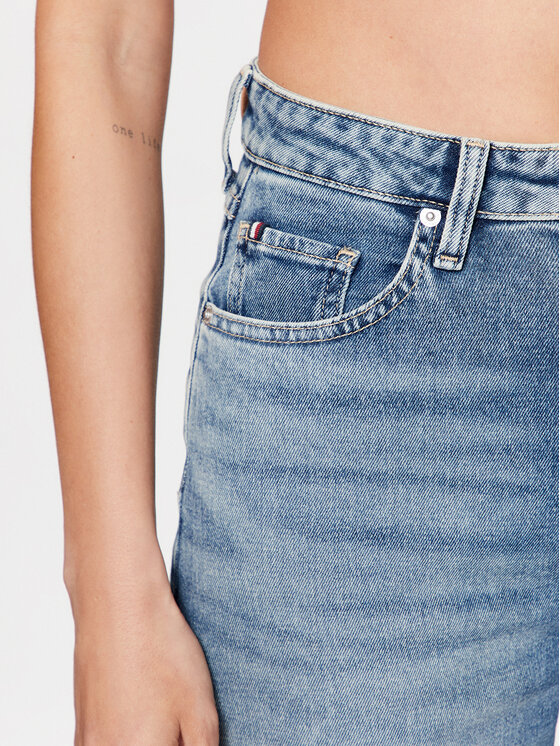 Tommy Hilfiger Tommy Hilfiger Jeans hlače WW0WW38906 Modra Relaxed Fit