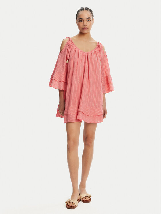 Devotion TWINS Devotion TWINS Nyári ruha Amazing 025.357G Koral Loose Fit