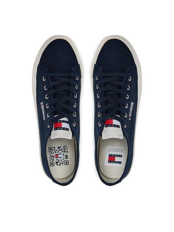 Tommy Jeans Tommy Jeans Tenis superge Tjm Lace Up Canvas Color EM0EM01365 Mornarsko modra