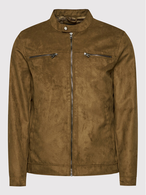 Only & Sons Only & Sons Kurtka z imitacji skóry Willow 22021446 Brązowy Regular Fit