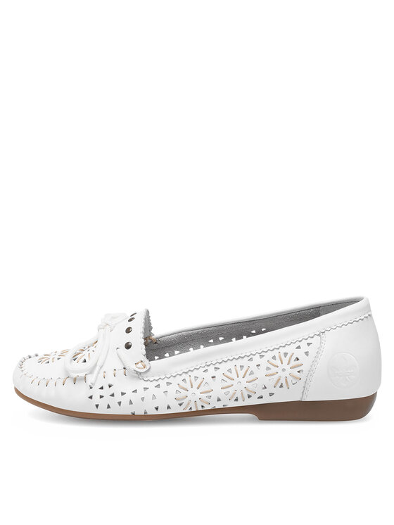 Rieker Rieker Mocassini L6396-80 Bianco