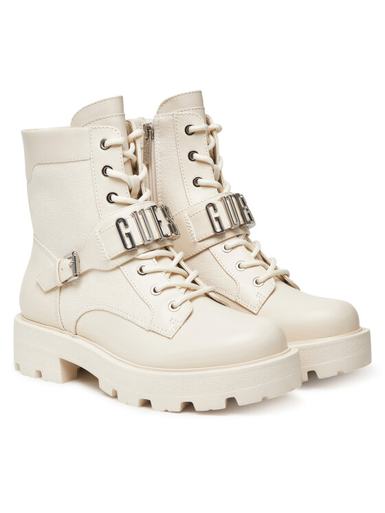 Guess Guess Gležnjarji FLTYZ2 FAP10 Écru