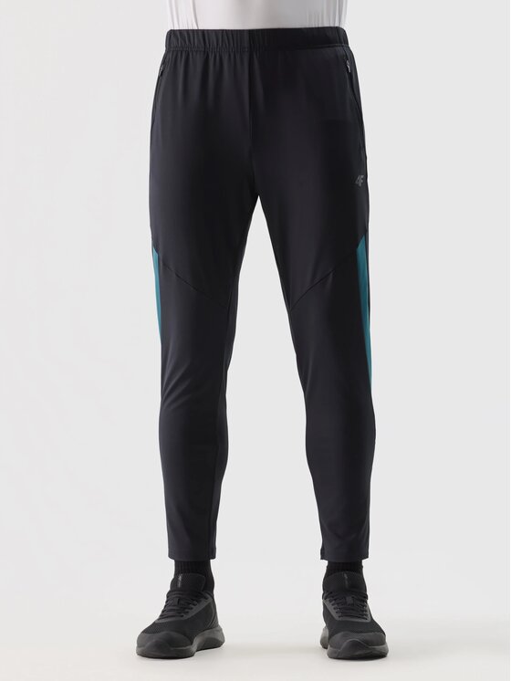 4F 4F Pantaloni di tessuto 4FWSS24 TFTRM453 20S GŁĘBOKA CZERŃ XL Nero Regular Fit