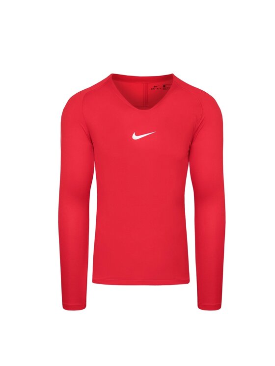 Nike Nike Koszulka techniczna DRY PARK FIRST LAYER LS Czerwony Basic Fit