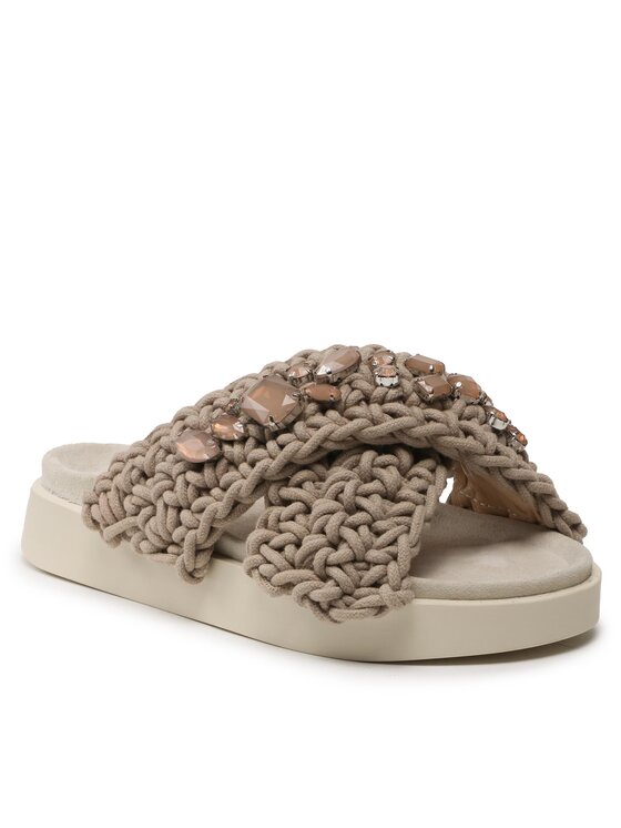 Inuikii Inuikii Natikači Woven Stones 70104-106 Rjava