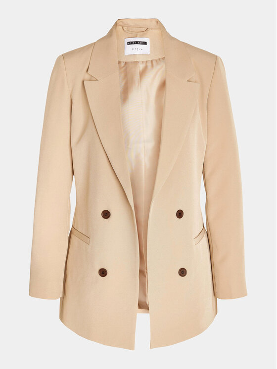 Noisy May Noisy May Giacca da abito 27023596 Beige Regular Fit