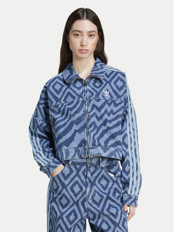 adidas adidas Geacă de blugi FARM Rio IW0793 Albastru Loose Fit