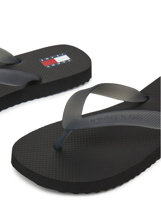 Tommy Jeans Tommy Jeans Σαγιονάρες Tjw Logo Flip Flop EN0EN02447 Μαύρο
