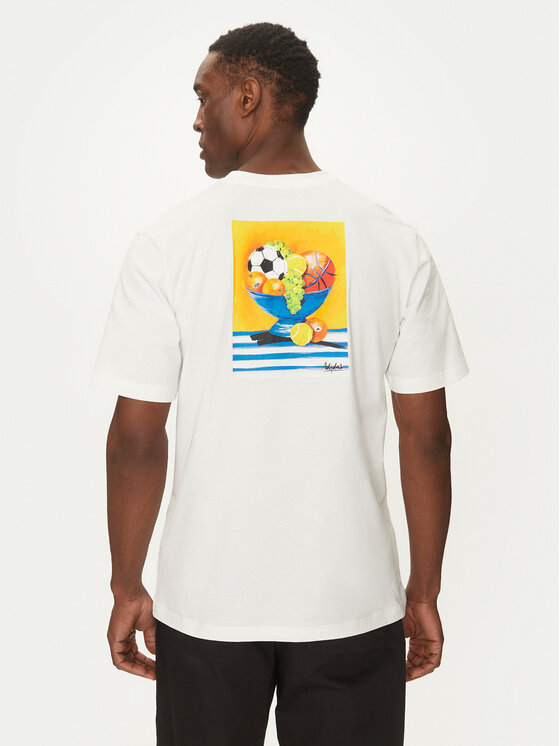 adidas adidas Tricou Lounge Still Life Bowl Graphic JJ3962 Alb Regular Fit