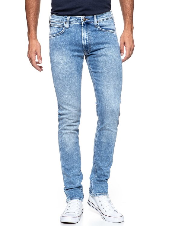 Lee Lee Jeansy LUKE Niebieski Slim Fit