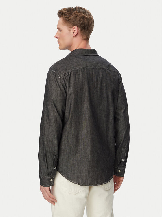 Calvin Klein Jeans Calvin Klein Jeans Τζιν πουκάμισο LV04RG115G Μαύρο Regular Fit