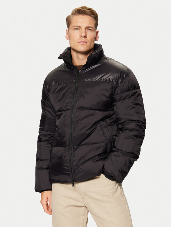 Lindbergh Lindbergh Télikabát 30-303051 Fekete Relaxed Fit