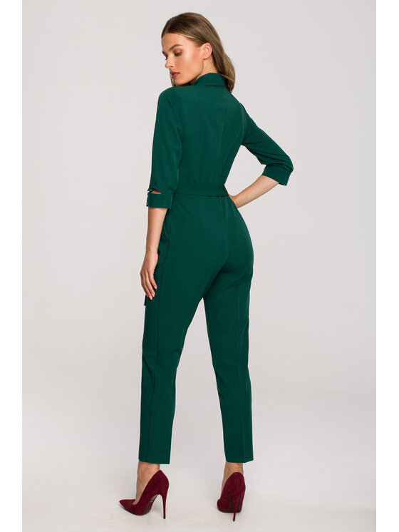 Stylove Stylove Kombinezon S316 Zielony Regular Fit