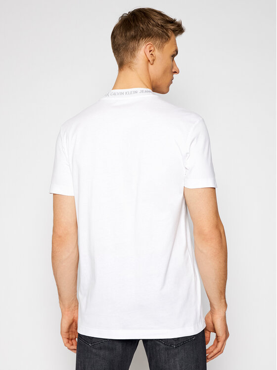 Calvin Klein Jeans Marškinėliai J30J317096 Balta Regular Fit • Modivo.lt