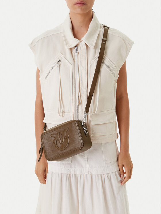 PINKO Torebka Carrie Camera Bag Classic PE 25 PLTT 104336 A26J Zielony