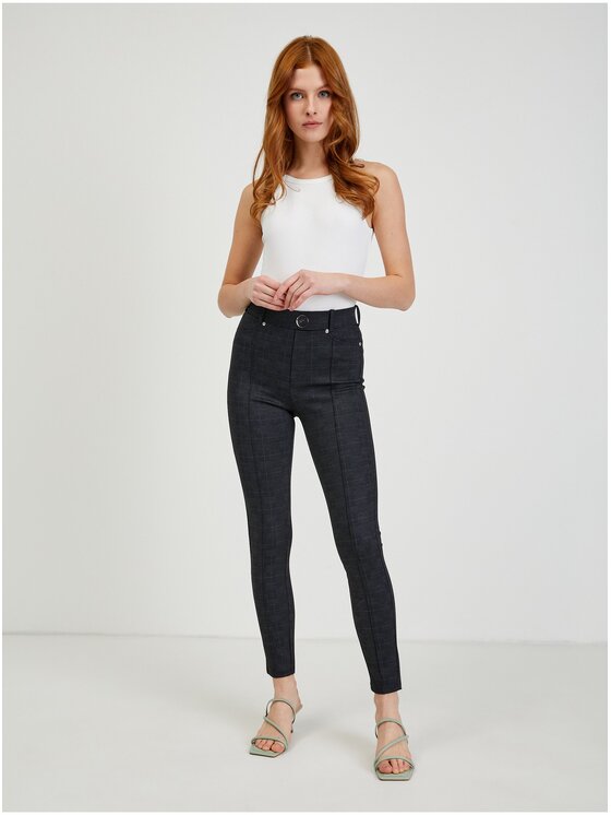 Orsay Orsay Spodnie damskie 350186-659000__34 Szary Skinny Fit