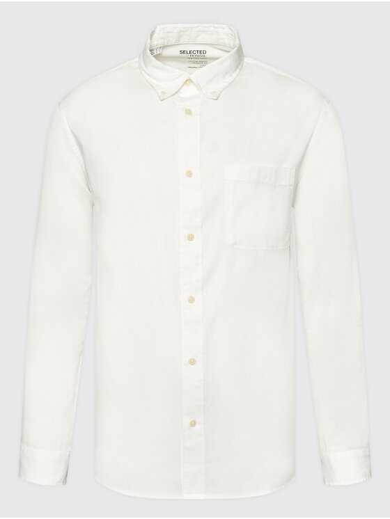 Selected Homme Selected Homme Marškiniai Rick 16077348 Balta Regular Fit