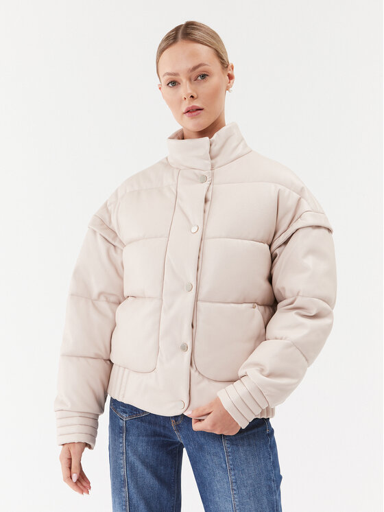 Guess Guess Zimní bunda Ivana W3BL12 WFSP0 Béžová Regular Fit