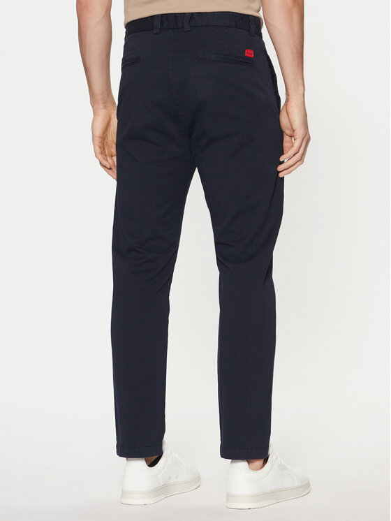 HUGO HUGO Chinos kelnes 50530886 Tamsiai mėlyna Slim Fit