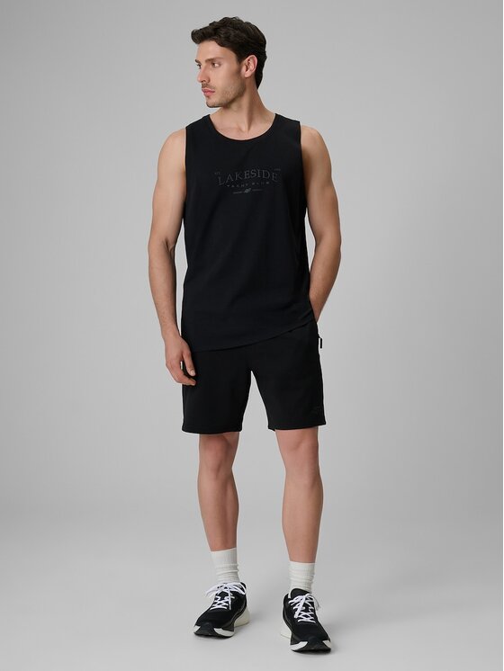 4F 4F Pantaloncini sportivi 4FRSS26TSHOM0930-20S Nero Regular Fit