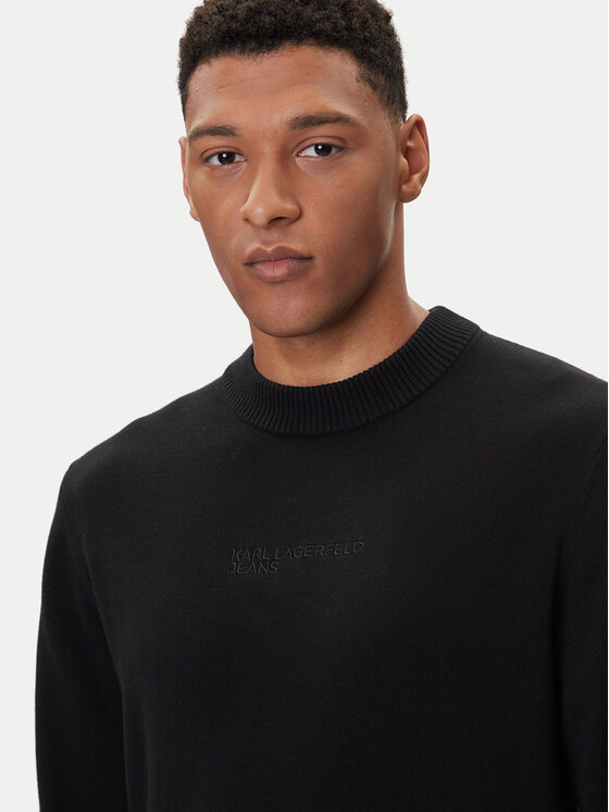 Karl Lagerfeld Jeans Karl Lagerfeld Jeans Pullover A4M18033 Schwarz Regular Fit