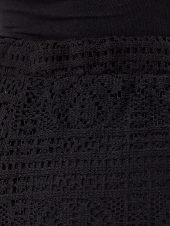 Vila Vila Pantalon scurți din material Merinda 14105213 Negru Regular Fit