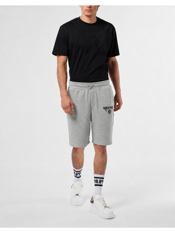 PHILIPP PLEIN PHILIPP PLEIN Pantaloncini sportivi 26001 Beige Jogger Fit