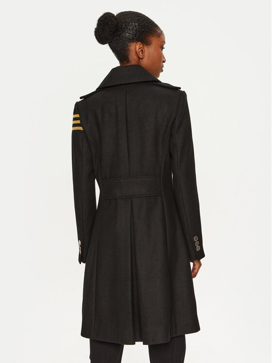 Aeronautica Militare Aeronautica Militare Демісезонний плащ 242AB2965DCT3403 Чорний Regular Fit