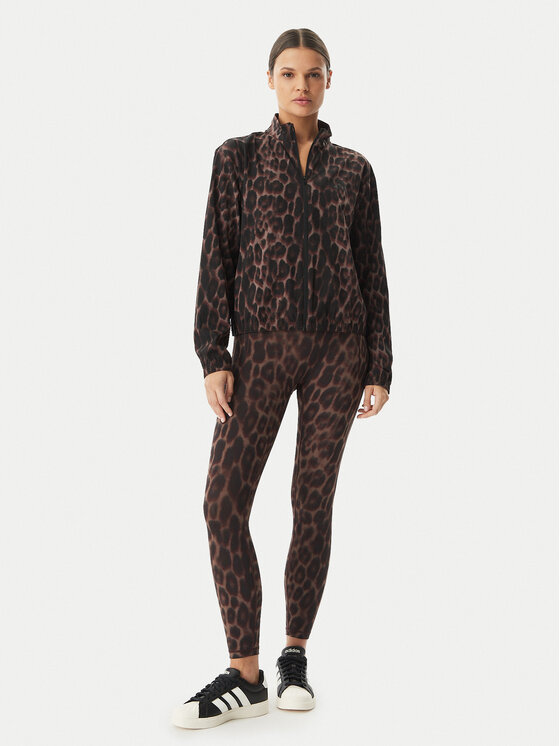 adidas adidas Sweatshirt Workout Essentials Leopard Woven KD7612 Braun Regular Fit