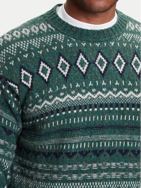 United Colors Of Benetton United Colors Of Benetton Sweter 1137K107V Zielony Regular Fit