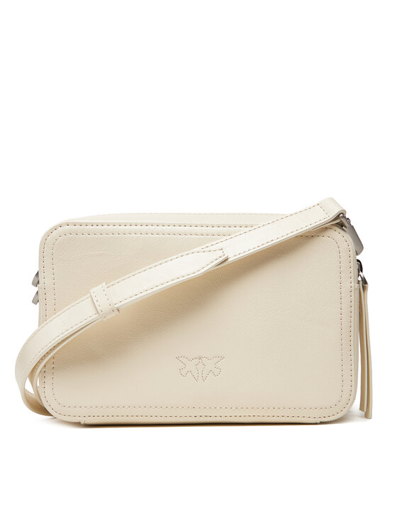 PINKO PINKO Handtasche Carrie Camera Bag Classic PE 25 PLTT 104336 A26J Écru