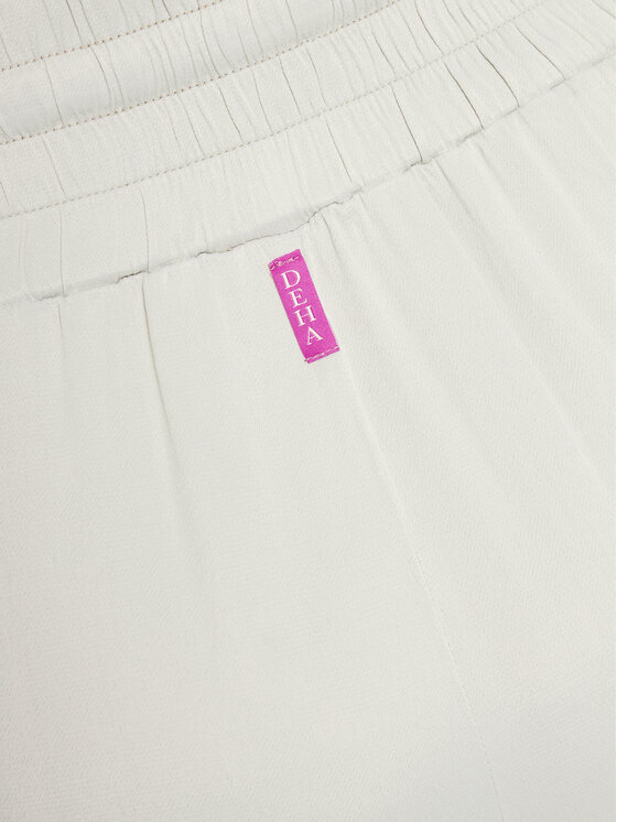 Deha Deha Hlače iz tkanine D02726 Écru Comfort Fit