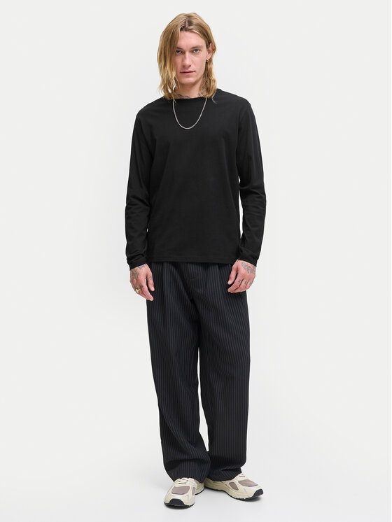 Jack&Jones Jack&Jones Majica dugih rukava Basic 12279538 Crna Regular Fit