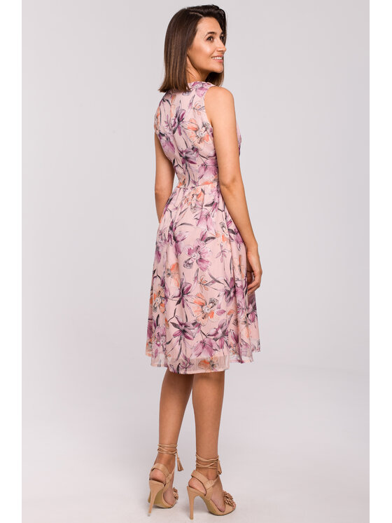 Stylove Stylove Každodenné šaty S225 Ružová Regular Fit