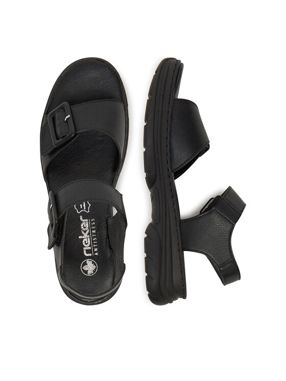 Rieker Rieker Sandalen 66680-00 Schwarz