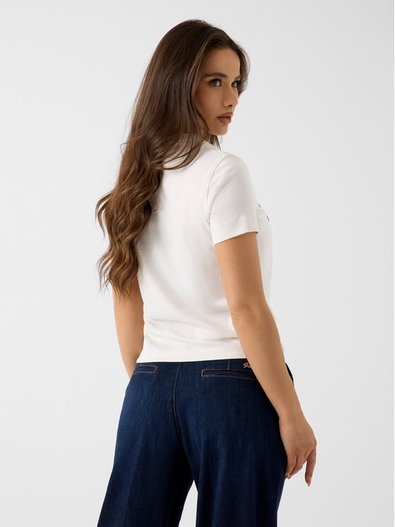 Guess Guess T-Shirt 182912 Beżowy Classic Fit