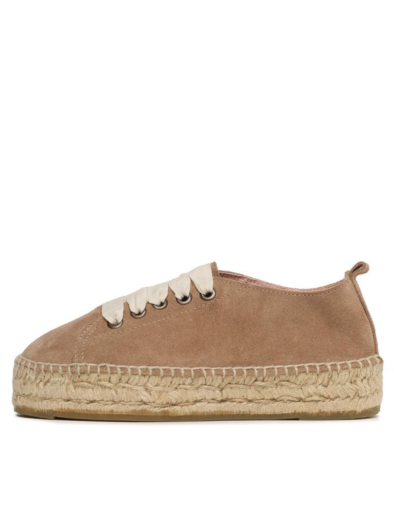 Manebi Manebi Espadryle Lace-Up Espadrilles W 1.9 E0 Beżowy