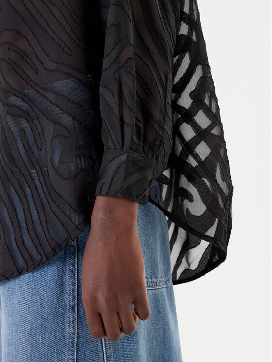 French Connection French Connection Bluza 72NZR Črna Relaxed Fit