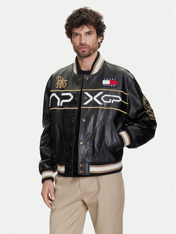Kurtka z imitacji skóry Tommy Hilfiger