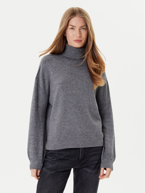 Liu Jo Liu Jo Rollkragenpullover MF5234 MA27R Grau Regular Fit