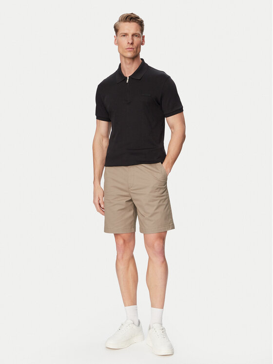 HUGO HUGO Medžiaginiai šortai Genar261S 50567293 Smėlio Slim Fit