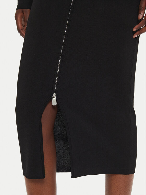 PINKO Pinko Haljina za svaki dan Levulosio Abito 103989 A22A Crna Slim Fit
