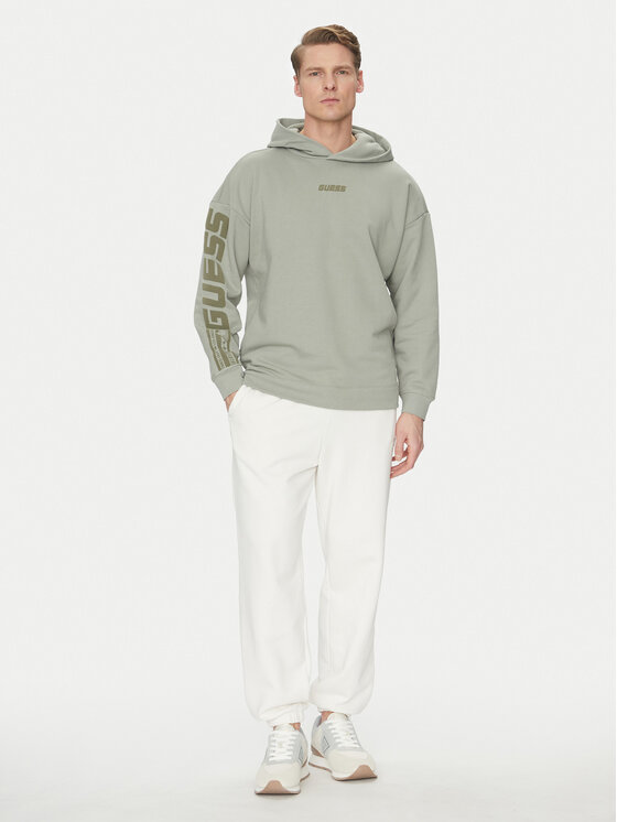 Guess Guess Felpa Z4BQ03 KAIJ1 Verde Regular Fit