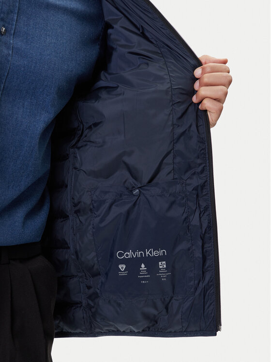 Calvin Klein Calvin Klein Bunda pro přechodné období LV04LC506G Tmavomodrá Regular Fit