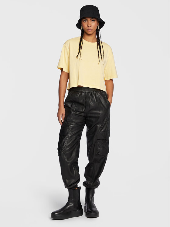 T-shirt Lelole 80047 6481 Giallo Regular Fit