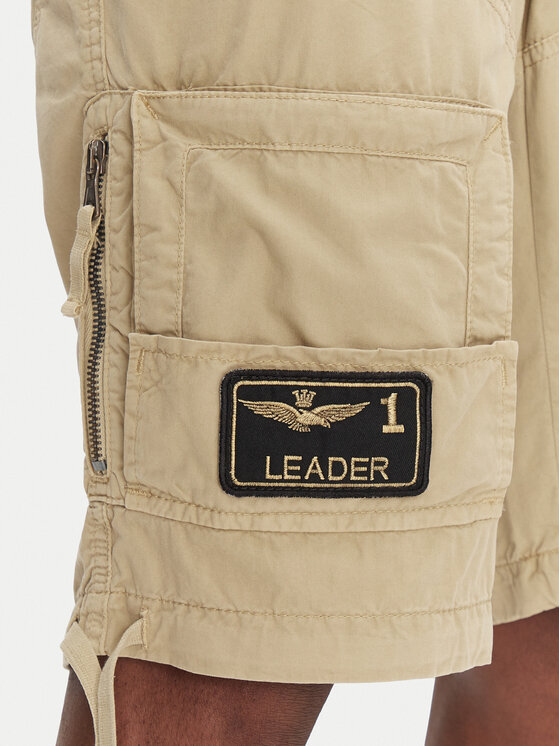 Aeronautica Militare Aeronautica Militare Bavlnené šortky 251BE041CT1122 Béžová Regular Fit